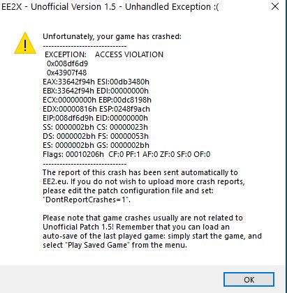 Unhandled exception